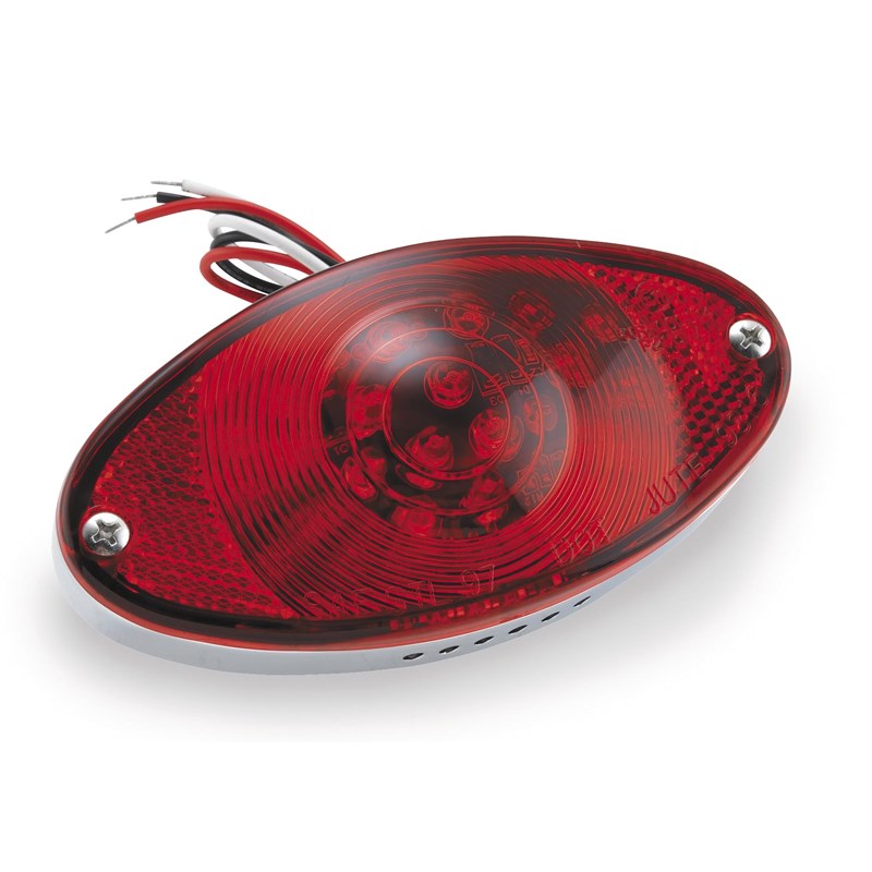 Red Lens with Seal and Screws for LED Cat Eye Taillight